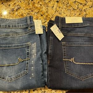 Maurice’s Classic Slim Boot size 10 Long NWT 2 pairs light & darker wash